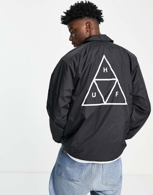 HUF - Essentials TT - Sort coach-jakke