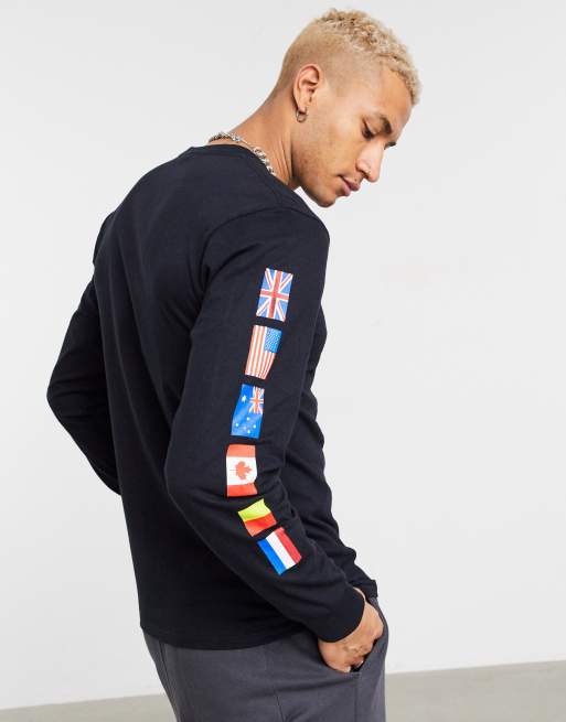 Huf long sleeve on sale flags