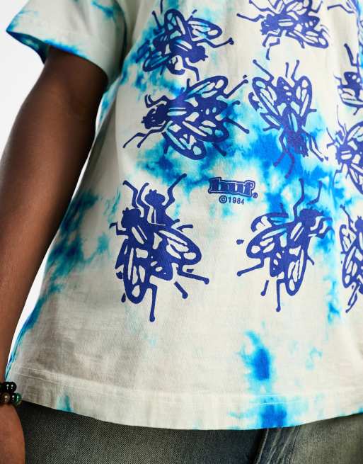 Huf blue sale tie dye shirt