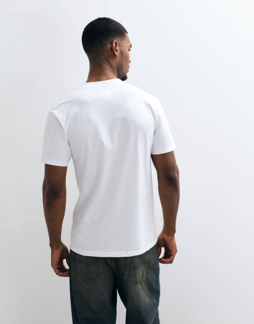 HUF galaxy graphic t-shirt in white, 5 of 5