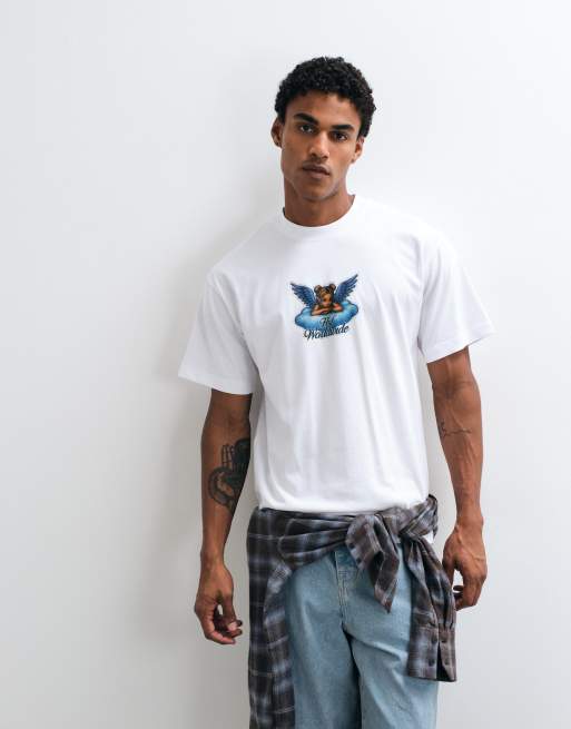 HUF graphic bliss t-shirt in white, 3 of 5