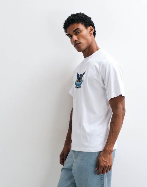HUF graphic bliss t-shirt in white, 5 of 5