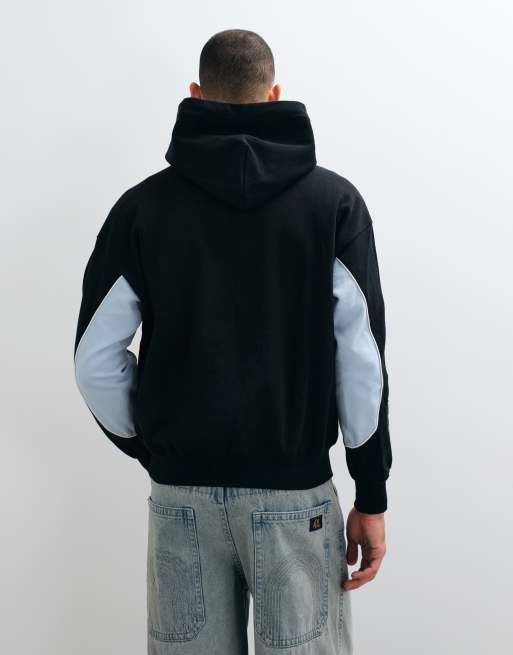 HUF heavyweight galaxy hoodie in black, 3 of 5