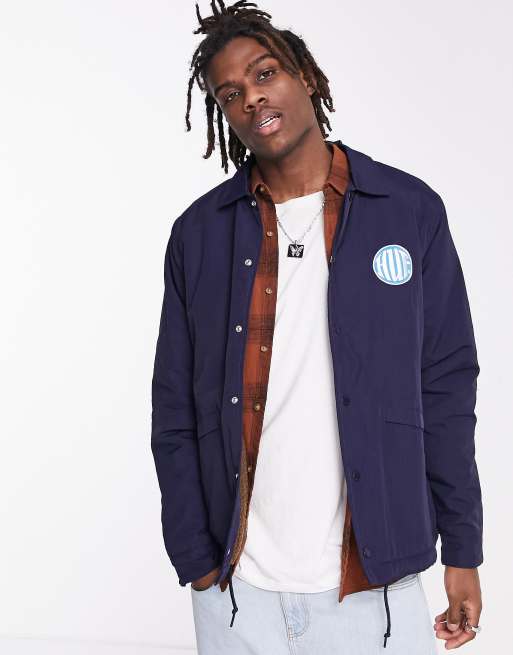 Men's sherpa lined hot sale coaches jacket