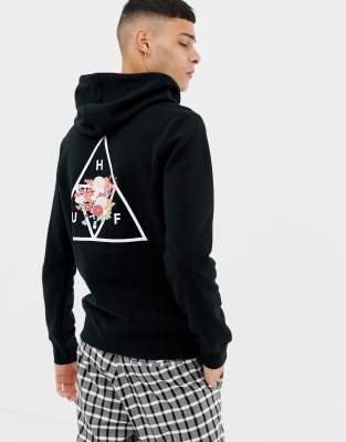 huf floral hoodie