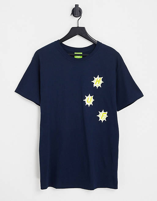 HUF - Infinity Jewel - T-shirt met print in marineblauw