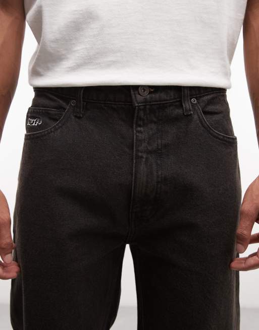 HUF - Jeans basic dritti neri, 5 di 5