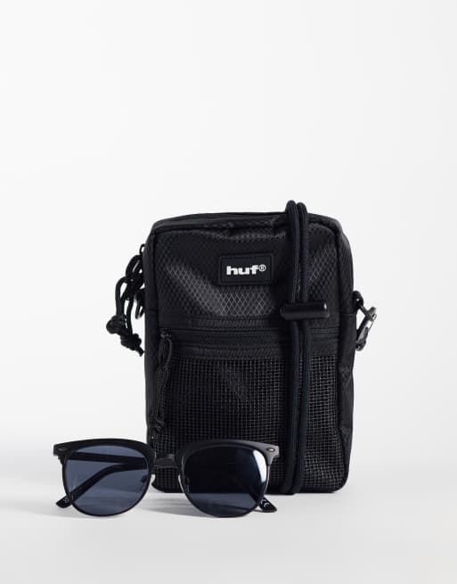 HUF Mercer side bag in black, 2 of 4
