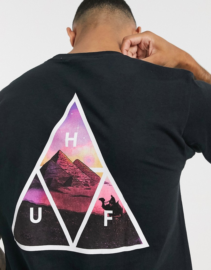 HUF Mirage Triple Triangle t-shirt in black