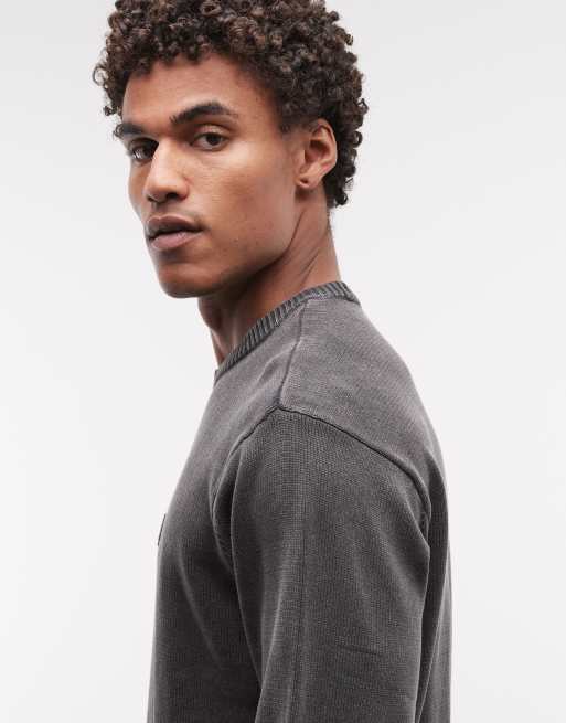 HUF - Pacific - Sweat en maille à logo en relief - Noir délavé, 3 de 5