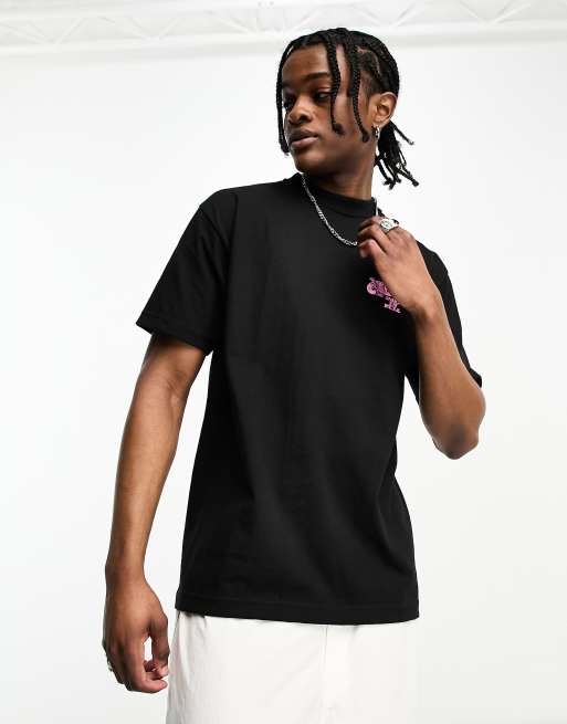 HUF – Paid In Full – T-Shirt in Schwarz mit Print auf Brust und Rücken, 3 von 4
