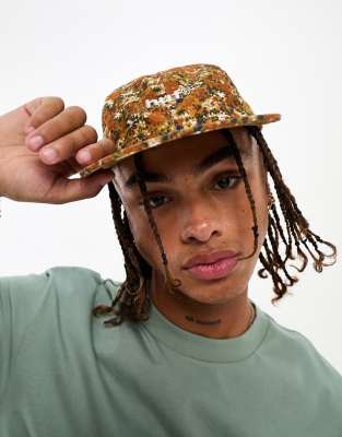 HUF panel baseball cap in all over floral print ASOS