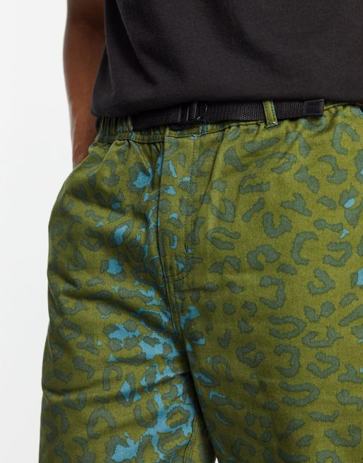 HUF Printed Runyon Pants Wmn (leopard camo)
