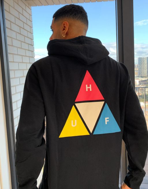 HUF Prism Trail pullover hoodie in black