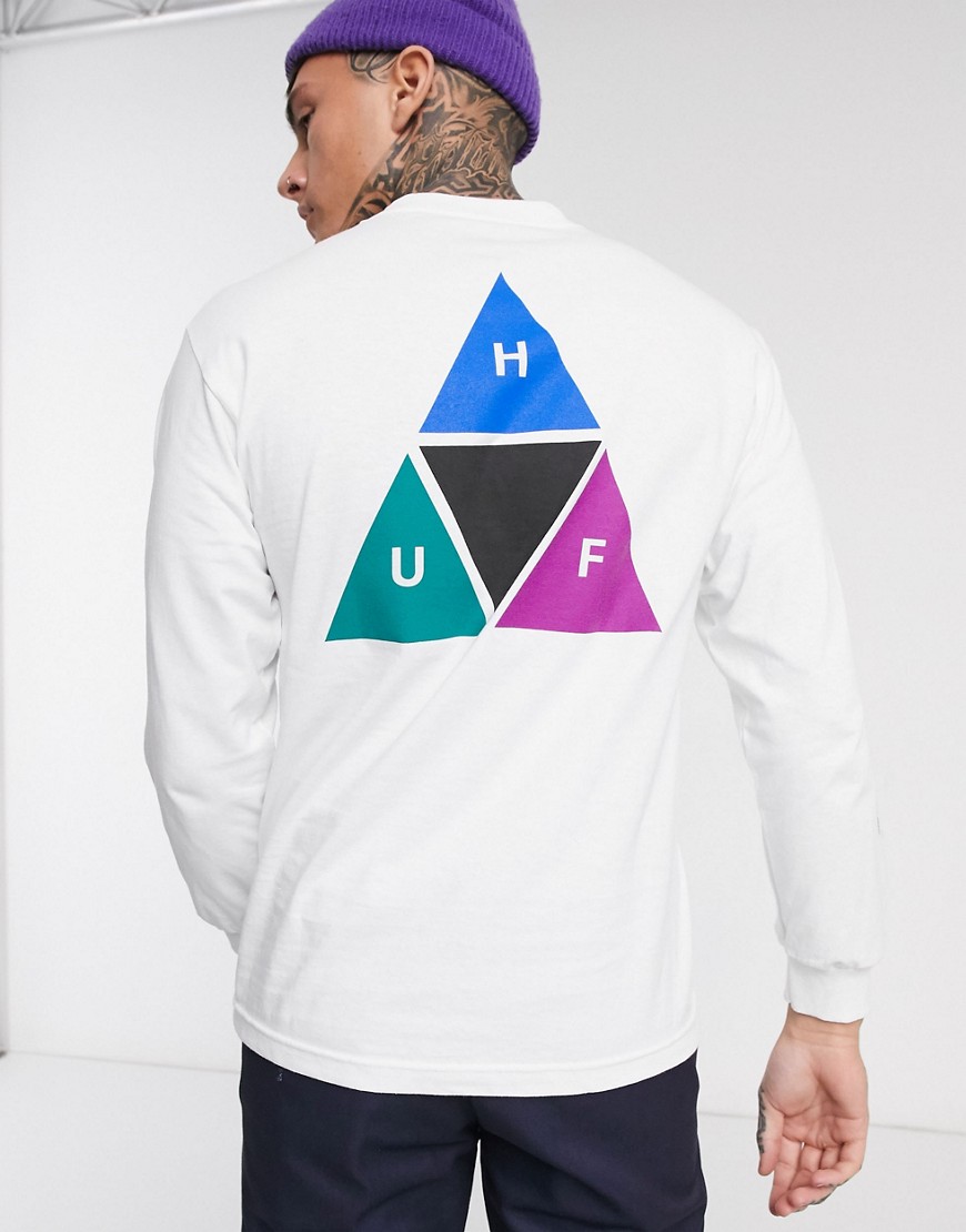 HUF - Prism Tt - T-shirt met lange mouwen in wit