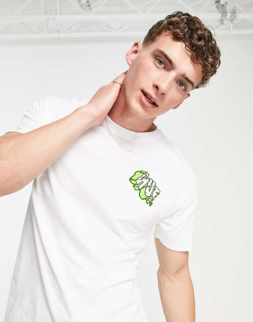 HUF – Quake – Biały T-shirt z nadrukiem | ASOS