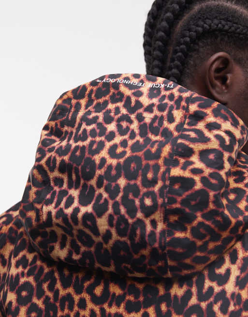 HUF - Rainier - Flerfarvet shell-jakke med leopardprint - Del af sæt, 2 af 5
