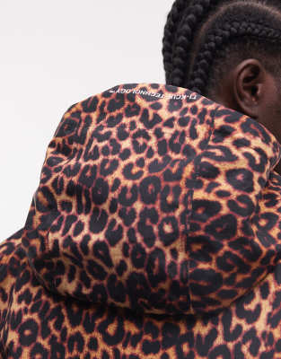 Huf Rainier Leopard Print Shell Jacket Co-ord In Multi