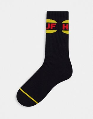 HUF regal socks in black