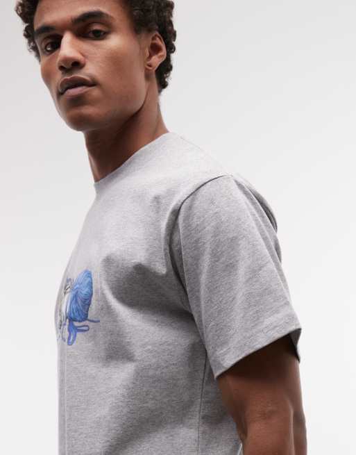 HUF - T-shirt à imprimé graphique chaton - Gris, 3 de 5