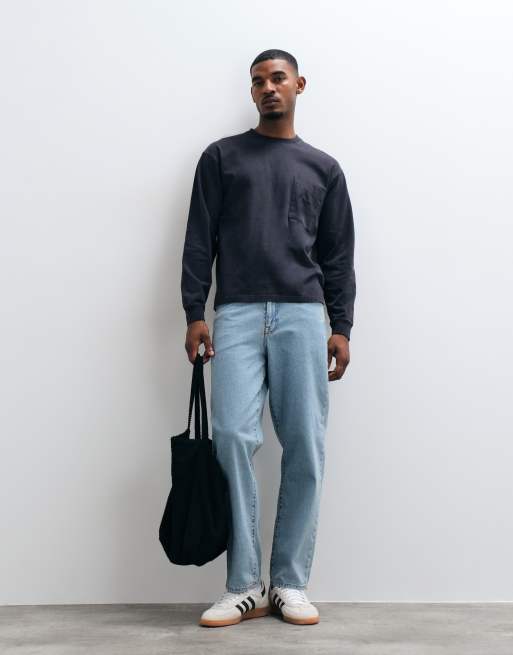 HUF t-shirt épais à manches longues avec poche noir, 2 de 5