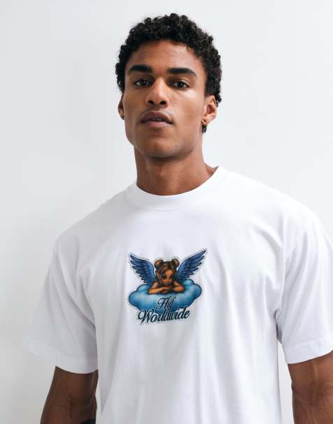 HUF T-Shirt mit Grafikprint in Weiß - view 1