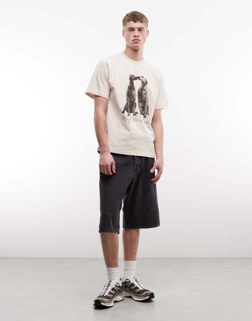 HUF – T-shirt w kolorze neutralnym, z grafiką z dalmatyńczykami, 2 z 5