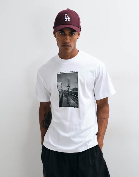 HUF taking the leap graphic t-shirt in black - view 1