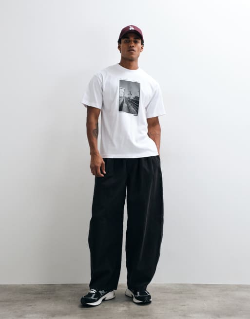 HUF taking the leap graphic t-shirt in black, 2 of 5