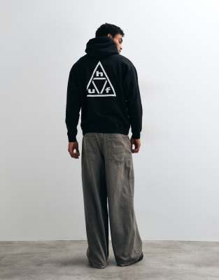 Huf Triple Triangle Logo Hoodie In Animal Print