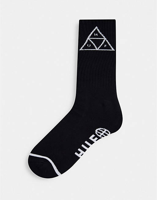 HUF triple triangle socks in black