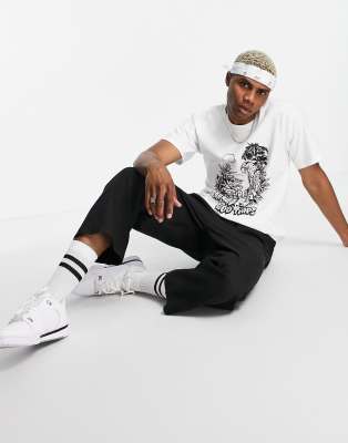 HUF HUF vacation UV reactive t-shirt in white
