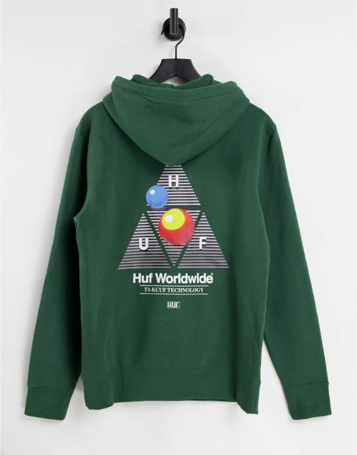 Green hot sale huf hoodie