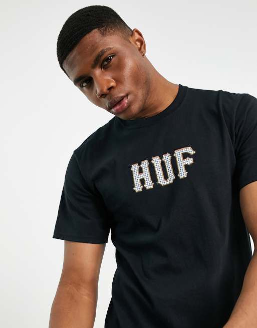 Huf black t on sale shirt