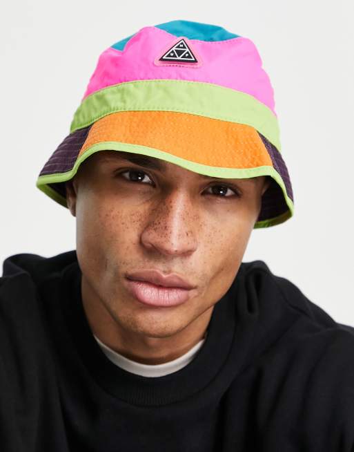 HUF - Wave - Cappello da pescatore in nylon multicolore