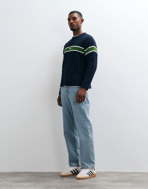 HUF Winnfeild jersey de punto en azul marino, 2 de 5