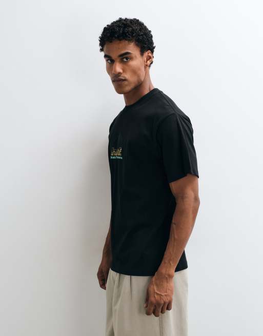 HUF Worldwide Network graphic t-shirt in black, 5 of 5