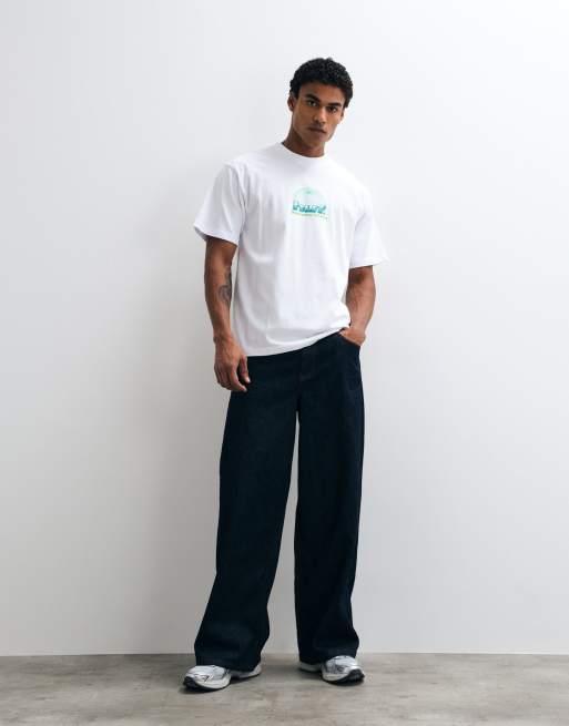 HUF Worldwide Network grpahic t-shirt in white, 4 of 5