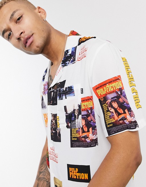 HUF x Pulp Fiction Photo printed shirt in white