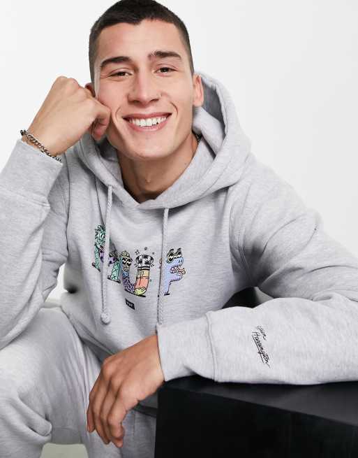 HUF x Steven Harrington hoodie in grey ASOS