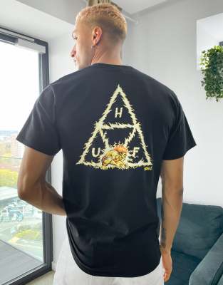 HUF HUF x Street Fighter II blanka triple triangle t-shirt in black