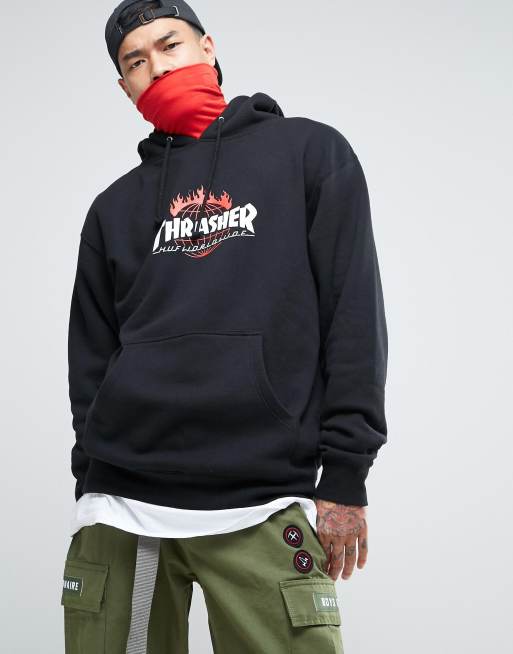 Thrasher and cheap huf hoodie