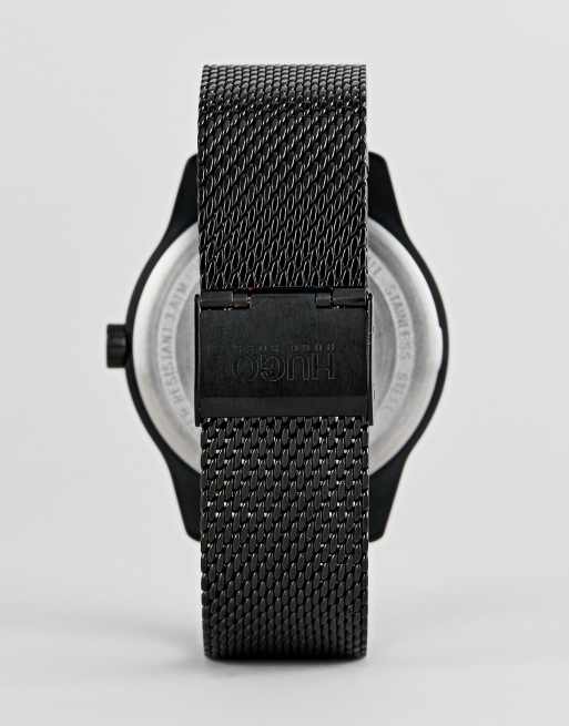 HUGO 1530044 Move mesh strap watch in black
