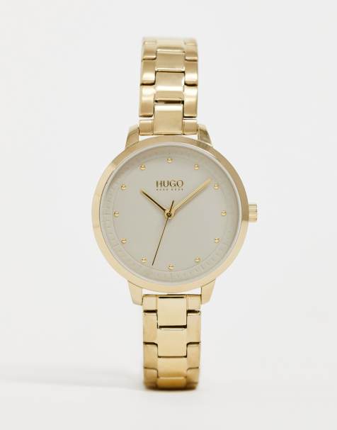 HUGO – 1540039 Achieve – Armbanduhr in Gold, 32 mm