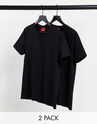 HUGO 2 pack t-shirts in black | ASOS