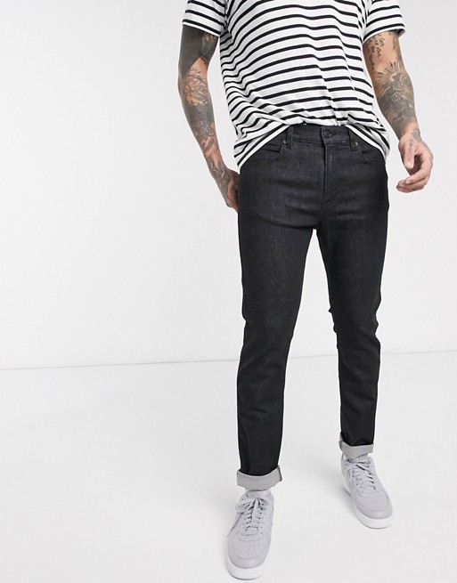 HUGO 334 skinny fit jeans in black rinse
