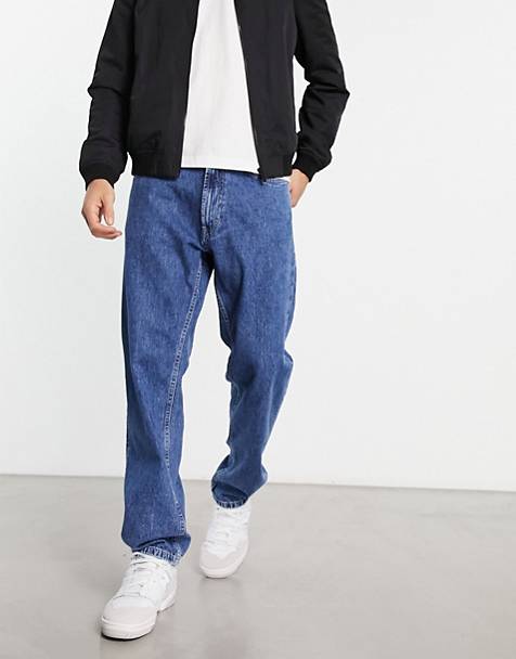 Asos Homme Vêtements Pantalons & Jeans Jeans Baggy & Large Jean large plissé 