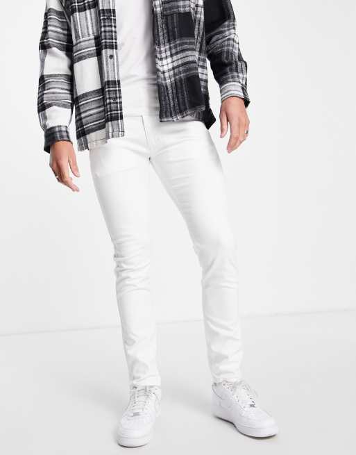 HUGO 734 - Skinny-fit jeans in wit