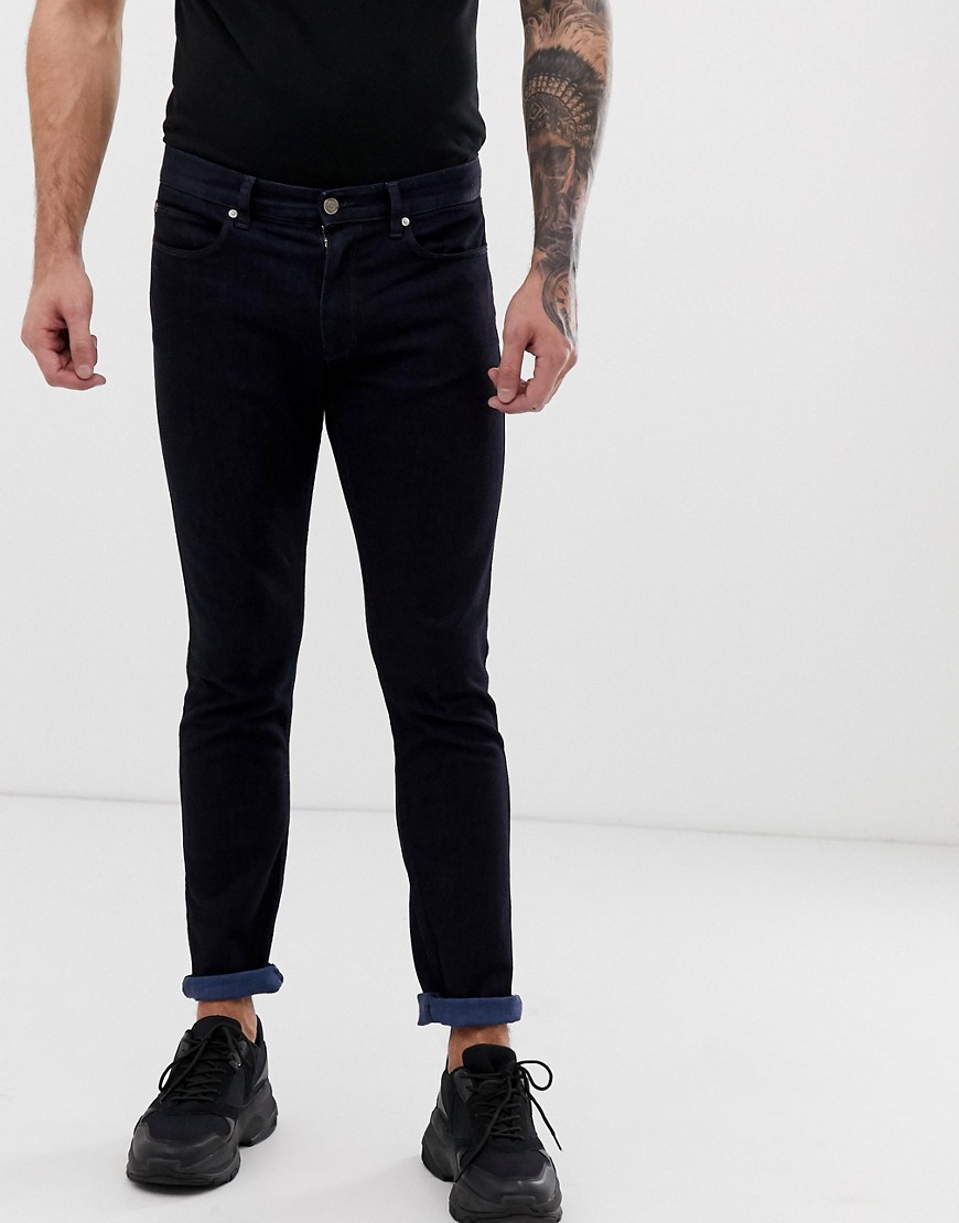 HUGO 734 skinny jeans i mørkeblå