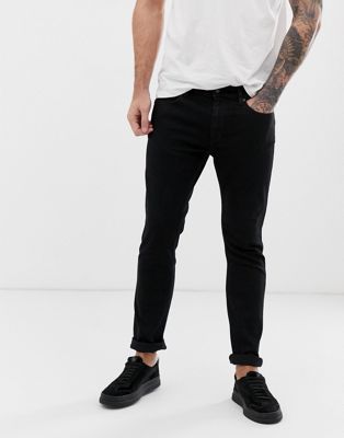 HUGO 734 skinny jeans in black | ASOS